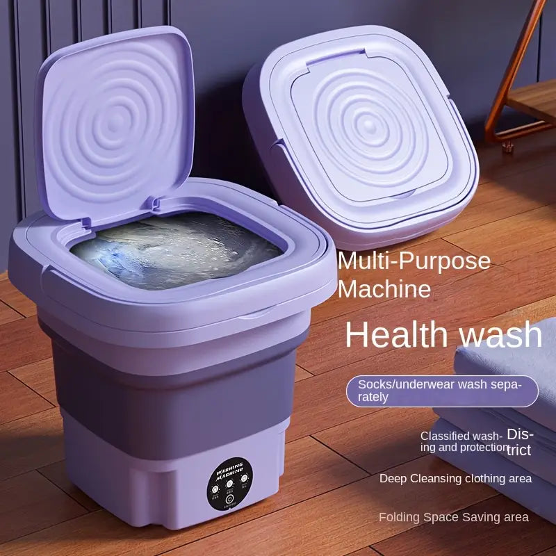 Portable Foldable Washing Machine – Compact Washer & Mini Dryer Combo for Home, Travel & Dorms